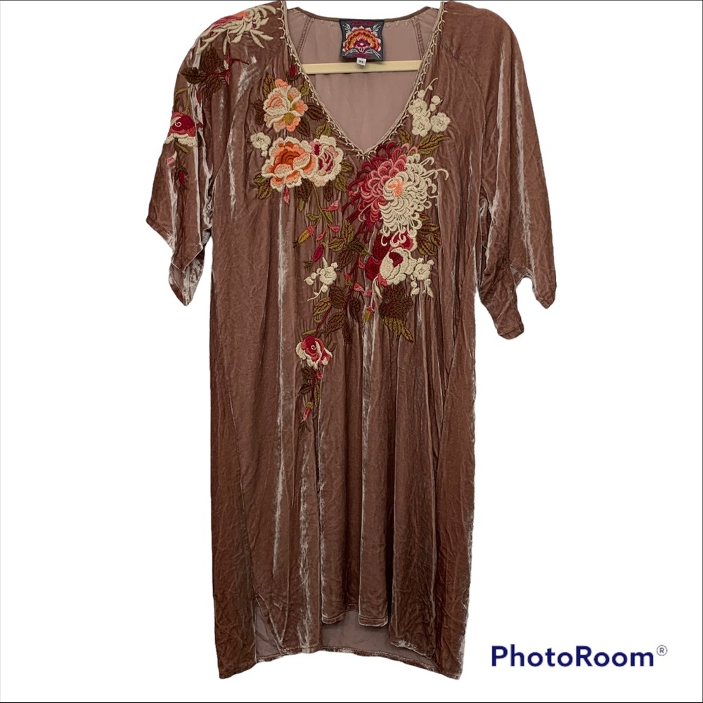 Johnny Was Chrys Velvet Kimono Dress Size XS